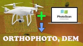 Processing Drone Images in Photoscan 1.4.3 and produce Orthophoto point cloud DEM-Agriculture Area