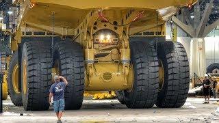 Moving a massive Caterpillar 794AC dump truck