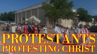 Protestants Harass Catholics in Texas During Eucharistic Procession