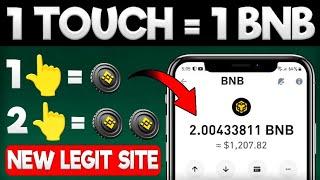 1 Touch = 1 BNB | Zero Investment | How To Earn Free BNB without investment