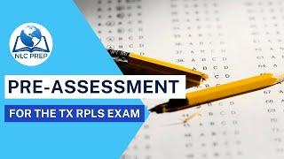 Pre-Exam Assessment for the Texas Surveying (TX RPLS) Exam