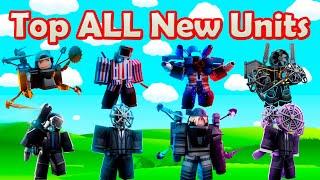 Top ALL New Units in Endless Mode Roblox Toilet Tower Defense