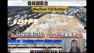 森林湖新盘Meadows 23个户型一一解析 toll brother建商可以升级的选择分析 位置地块介绍 第一期willows 四个户型和升级介绍#toll brother#森林湖买房