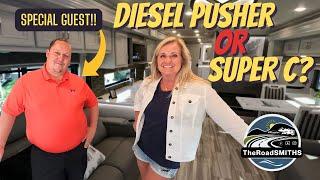 Class A Diesel Pusher vs Super C.  Motorhome Choices.  #rvliving #rvlife #motorhome #mattsrvreviews