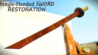 Old Rusty Single-Handed Katana SWORD RESTORATION