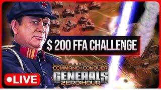 [LIVE] $200 Clash of All-Stars - Anonymous FFA Challenge  | C&C Generals Zero Hour