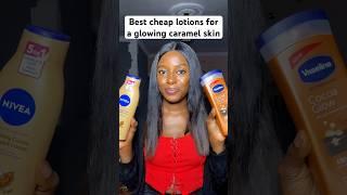 The best affordable body lotions for a glowing caramel skin #glowingskin #caramelskin #viral #shorts
