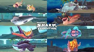 HUNGRY SHARK EVOLUTION - ALL ISLAND DEATHS (NEW 2023)