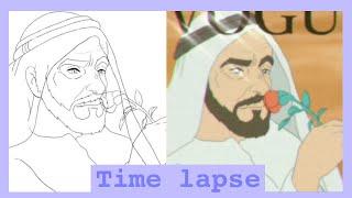Papa Zayed  [Animation Process/ Time lapse Video]  ️