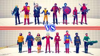 MARVEL TEAM vs DC COMICS TEAM - Totally Accurate Battle Simulator TABS