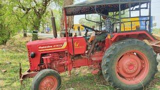 Mahindra 415 di tractor goes to 9piont spring cultivater performance @Mohantractorslife