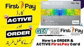 How to Order & Active FirstPay Bank Card | FirstPay by HBL Microfinance Bank