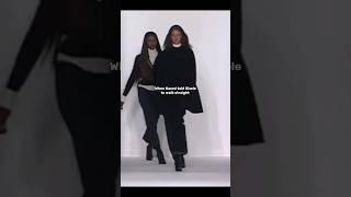 Back when Naomi told Gisele to walk straight  #viral #runway #fashionweek