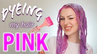 DYEING MY HAIR PINK... or purple? 🩷  and talking about stress ‍