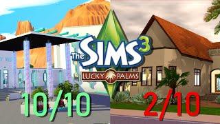 Judging and Rating Every EA Build in the Sims 3 Lucky Palms Pt 2