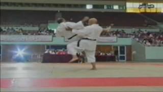 karaté-do maroc -Sensei aziz krir grande maître à la salle couverte moulay abdellah à Rabat-wkf