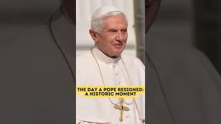 The Day a Pope Resigned: A Historic Moment | 28 Feb 2013 #popebenedictxvi #catholicchurch #resign