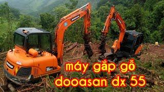 máy gắp gỗ doosan dx55 @thuantv3695