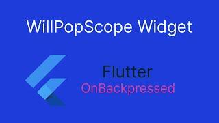 How To Handle Back Press In Flutter Using WillPopScope Widget & Exit On Double Click. Part 1 | Hindi