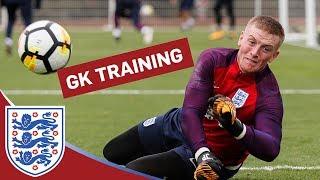 Goalkeeper Training: Long-Range strikes with Hart, Pickford, Forster & Butland | Inside Training