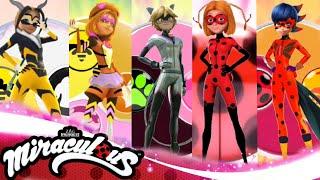 All the transformations i have made so far! (600 sub special) Ladybug and Chat Noir season 5 FANMADE