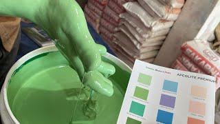 Cascade Green colour for wall | best wall colour combination shade mixing | grey colour shade