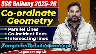 Co ordinate Geometry (Parallel Lines,Co-incident Lines, Intersecting Lines) //Gagan Pratap Sir #ssc