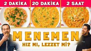 2 DAKİKA vs 20 DAKİKA vs 2 SAATLİK Menemen Tarifi 🫑 Hız mı? Lezzet mi?