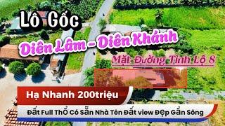 Đất Diên Lâm Mặt Đường Tỉnh Lộ 8 Gần Sông Cách Nha Trang Chỉ 22km |Lê Vươn Nhà Đất Nha Trang