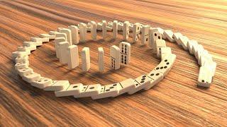 Making Dominos fall in C4D and Redshift | Hyperlapse