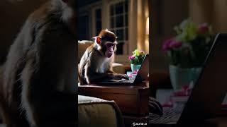 #techmonkey  #animalfun  #monkey  #cuteanimals  #animallovers #cute #monkeys #laptoplife #monkeylife