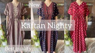 Ajrak Kaftan Nighty/ colourful/pure cotton #trending #onlineshopping #affordableprice /D&M clothing