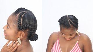 EASY AND CREATIVE NATURAL BRAID HAIRSTYLE THAT WILL MAKE YOU STAND OUT