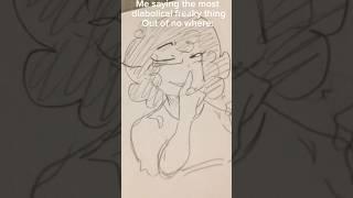 Took me a minute to post this LOLLL / #art #shortsfeed #joke #traditionalart #capcut #fyp
