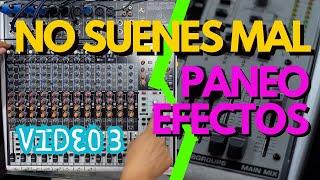 COMO USAR UN MIXER O CONSOLA ANALOGA - APRENDE A USAR PANEO - CAMARA DE EFECTOS  X2442️