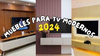 Muebles Para TV Modernos 2024 | Ideas de estantes para televisores modernos