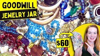 I Spent $65 on a GOODWILL Jewelry Bag and Found Treasures! Jewelry Jar Unboxing 2025