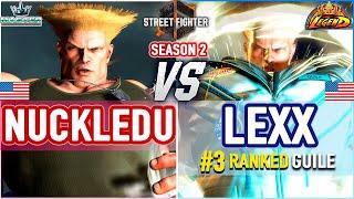 SF6  Nuckledu (Guile) vs Lexx (#3 Ranked Guile)  SF6 High Level Gameplay