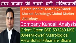 Share Market Astrology/Orient Green BSE 533263/NSE/Green Power/Company kundali Analysis/तेजी/मन्दी/.