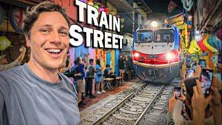 Trying the famous TRAIN STREET in Vietnam