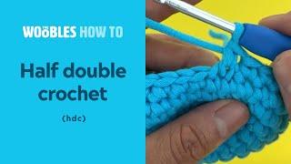 How to do a half double crochet stitch (hdc)