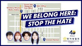 We Belong Here: Stop the Hate