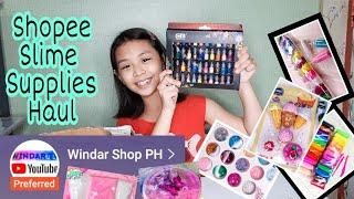 WINDAR SHOP PH SLIME SUPPLIES HAUL + UNBOXING | SHOPEE HAUL | BLEZD SLIMES