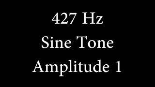 427 Hz Sine Tone Amplitude 1