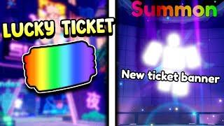 LUCKY TICKET Limited Banner in Anime Defenders Update 4 Part 2!