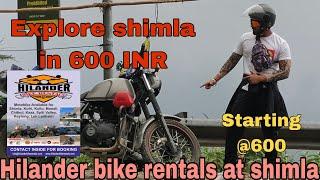 Bike on rent in shimla |Scooty rent shimla | Hilander bikes in shimla #shimla #manali #lehladakh