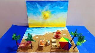 summer season model for school project | Summer season 3d model | How to make Summer Seasons project