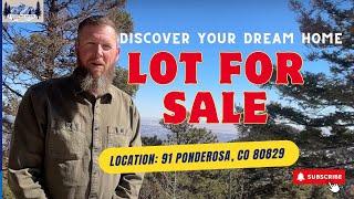 Discover Your Dream Home | Lot For Sale | Location: 91 Ponderosa, CO 80829