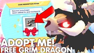 *HURRY* CLAIM FREE GRIM DRAGON BEFORE ITS TOO LATE! ADOPT ME ROBLOX