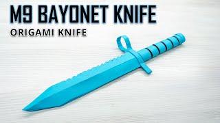 How to Make CSGO M9 BAYONET KNIFE from Paper